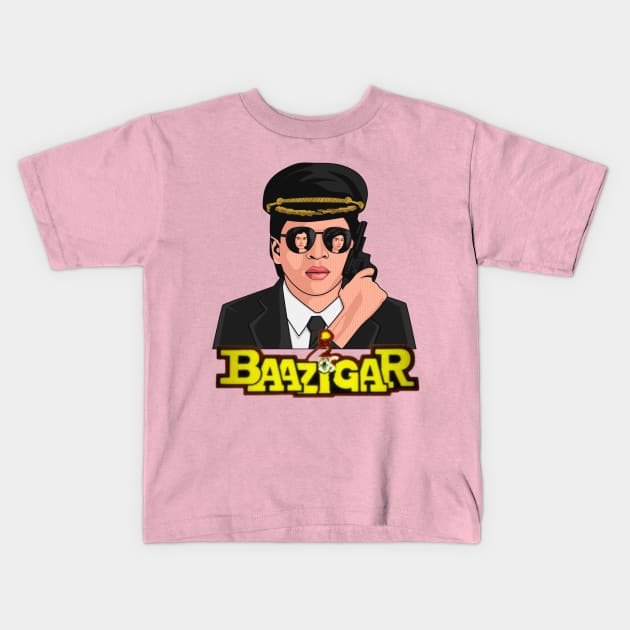 Baazigar - Shahrukh Khan movie Kids T-Shirt by Swag Like Desi